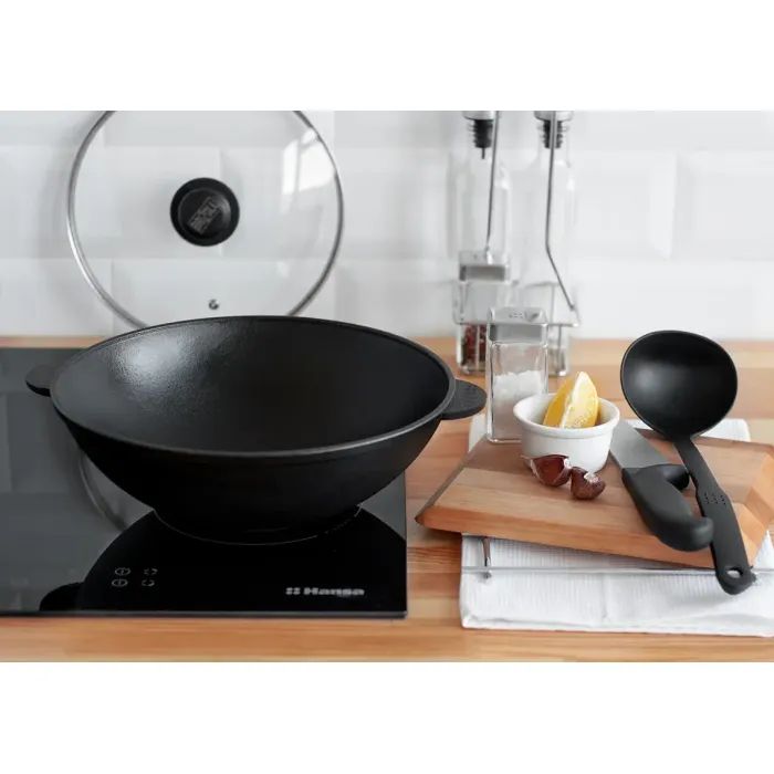 Сковорода Brizoll чавунна WOK 3,7 л 280х96 мм (W28) зображення 5