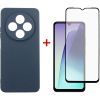 Чохол до мобільного телефона Dengos Xiaomi Redmi 14C Carbon + glass (Blue) (DG-KM-120)