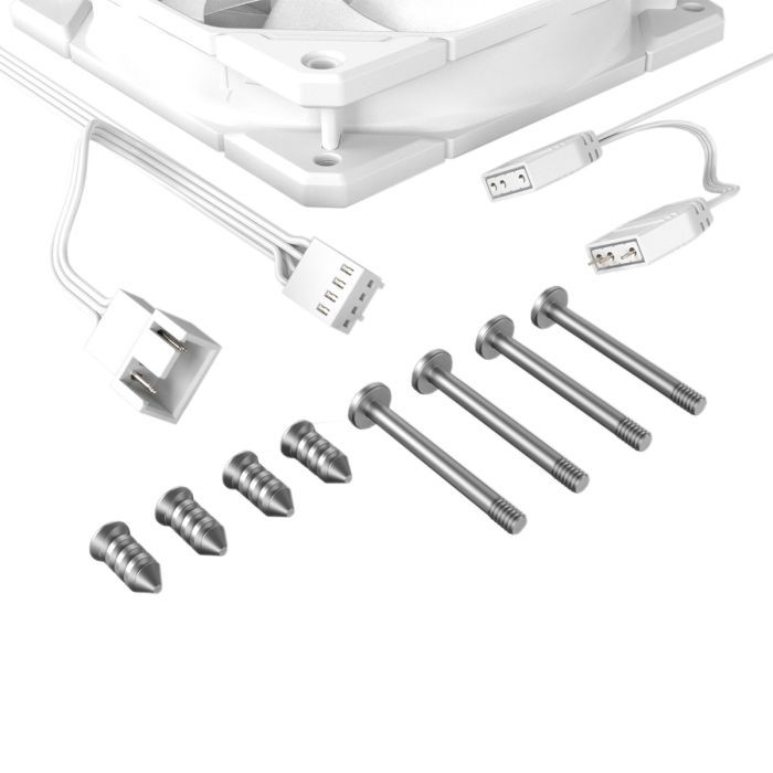 Кулер для корпуса ID-Cooling TF-12025-PRO ARGB TRIO WHITE изображение 5