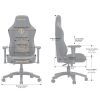 Кресло игровое Anda Seat Phantom 3 Fabric Size L Dark Grey (AD18Y-06-GB-F) изображение 10