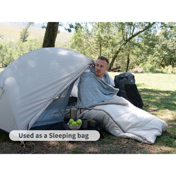 Спальний мішок Naturehike CNK2300SD022, світло-сірий (6976507667333) зображення 11