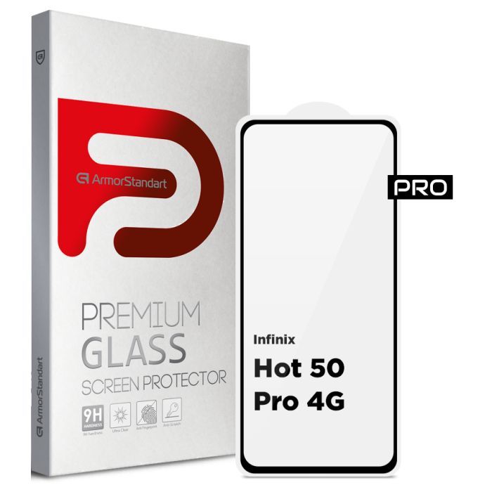 Стекло защитное Armorstandart Pro Infinix Hot 50 Pro 4G Black (ARM80935)
