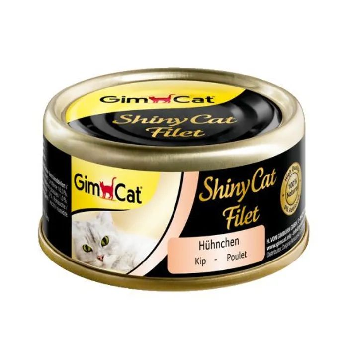 Консервы для кошек GimCat Shiny Cat Filet С курицей и рисом 70 г (4002064413808)