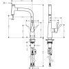Смеситель Hansgrohe Metris Select, вилив 222мм хром (14857000) изображение 3