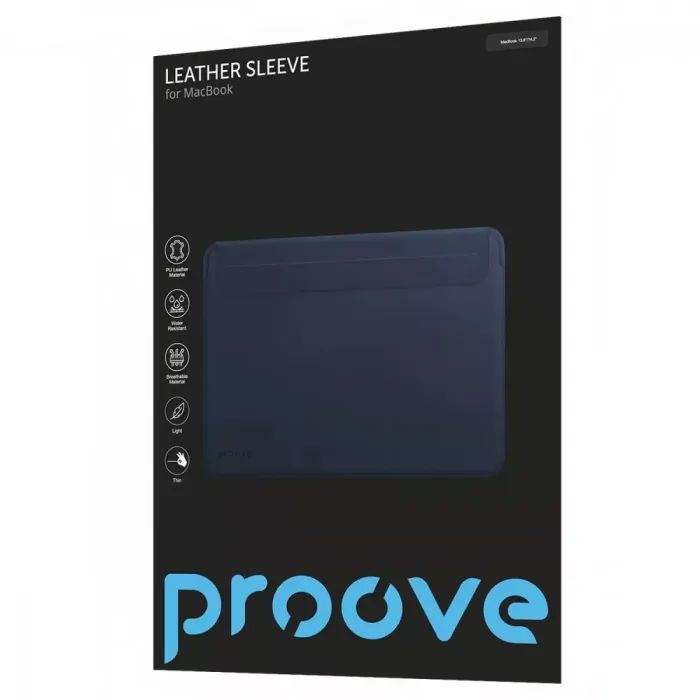 Чохол до ноутбука Proove 13,6/14,2 MacBook Leather Sleeve brown (PCLSMB141315) зображення 7