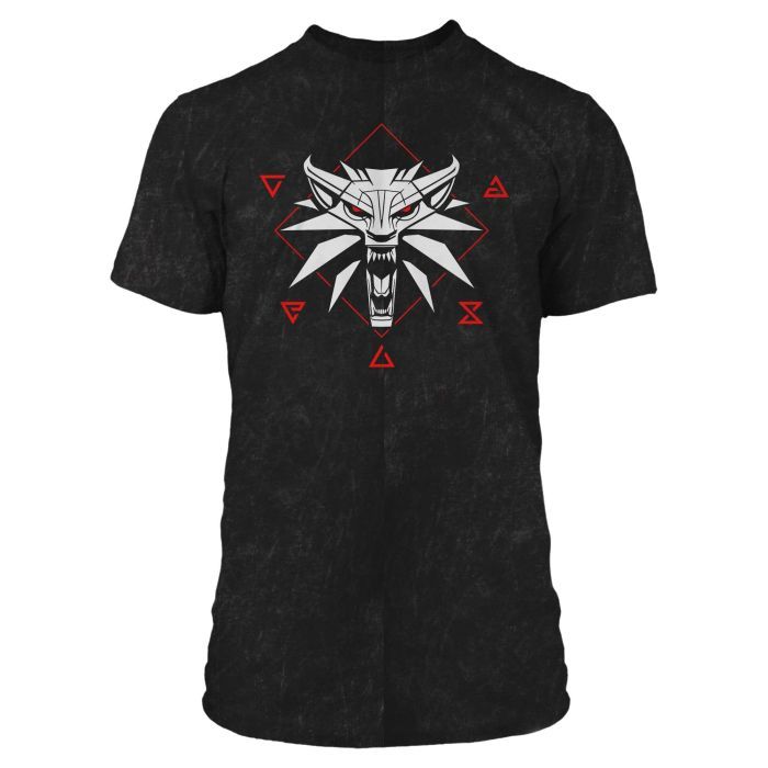 Футболка Jinx The Witcher 3 - Wolf Signs Tee Black, M (JINX-10013M)