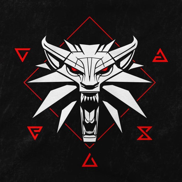 Футболка Jinx The Witcher 3 - Wolf Signs Tee Black, M (JINX-10013M) зображення 2