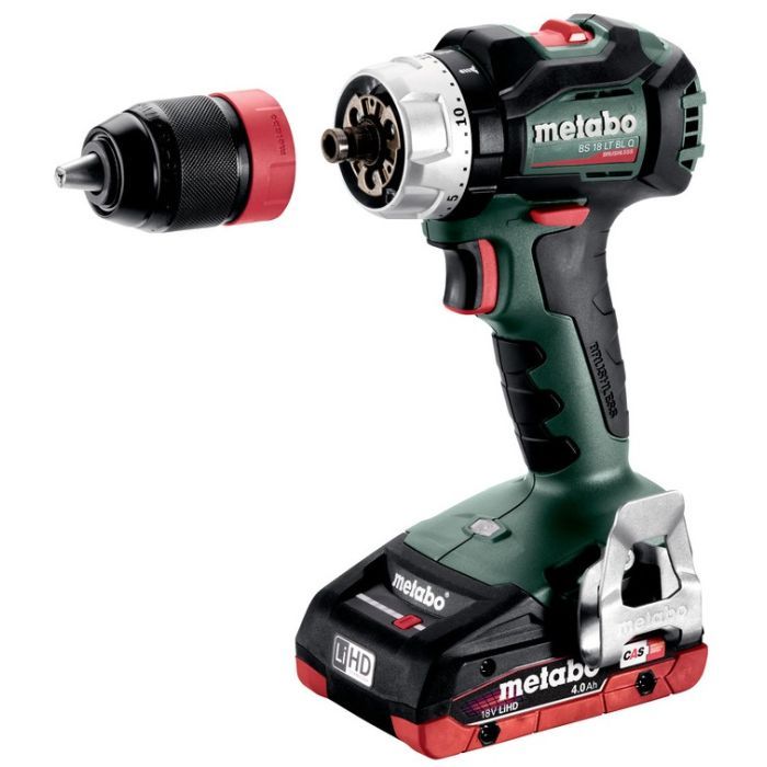 Шуруповерт Metabo BS 18 LT BL Q 18V, 2х4Ah, 34·75Нм, 0-600·0-2100об/мин, 1.8кг (602334800) изображение 2