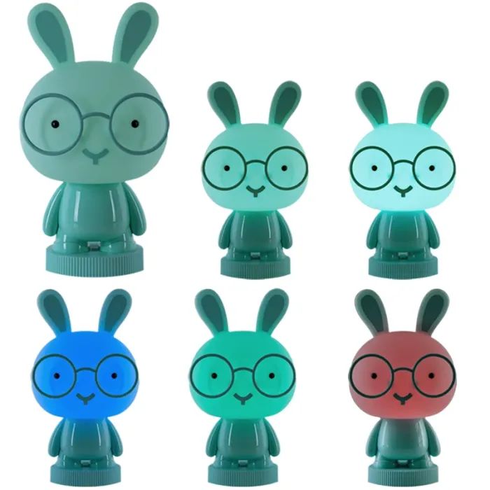 Ночник Kite Светильник LED с аккумулятором Bunny, голубой (K24-490-1-3) изображение 4