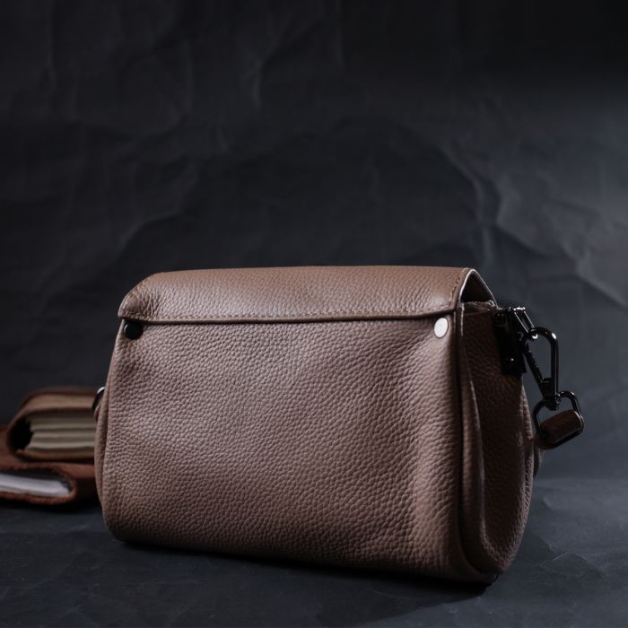 Сумка Vintage Компактная кожаная женская (22256) изображение 10