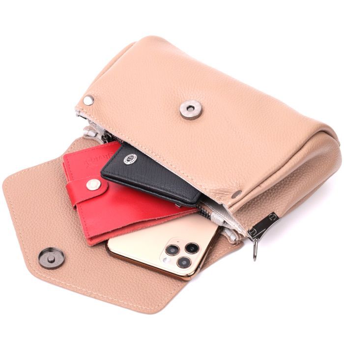 Сумка Vintage Компактная кожаная женская (22256) изображение 8