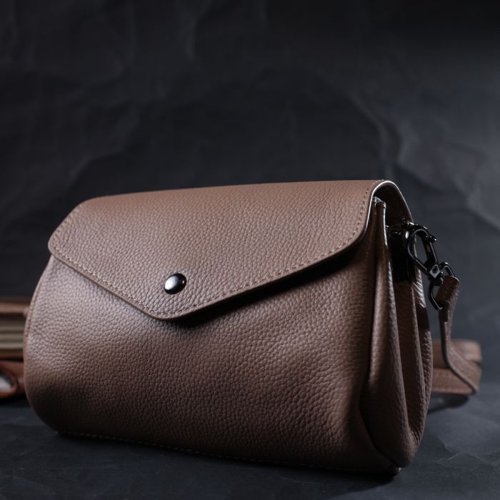 Сумка Vintage Компактная кожаная женская (22256) изображение 9