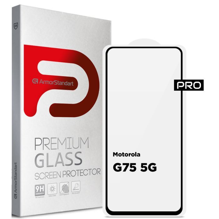 Стекло защитное Armorstandart Pro Motorola G75 5G Black (ARM83293)