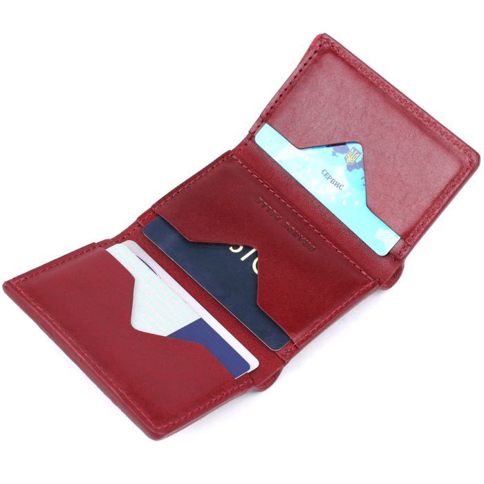 Портмоне Grande Pelle Бордове (11574) зображення 6