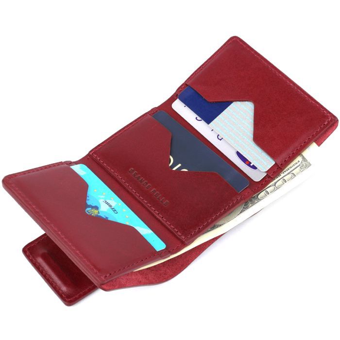 Портмоне Grande Pelle Бордове (11574) зображення 7