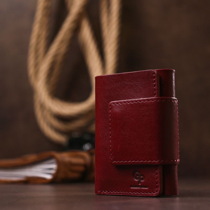 Портмоне Grande Pelle Бордове (11574) зображення 8