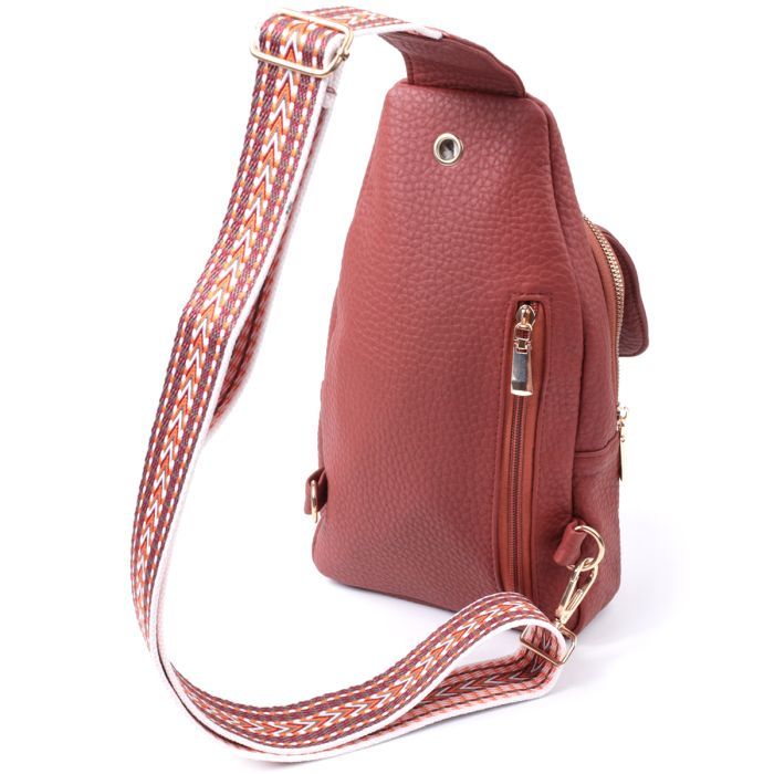 Сумка Vintage З екошкіри Бордова (22762) зображення 2