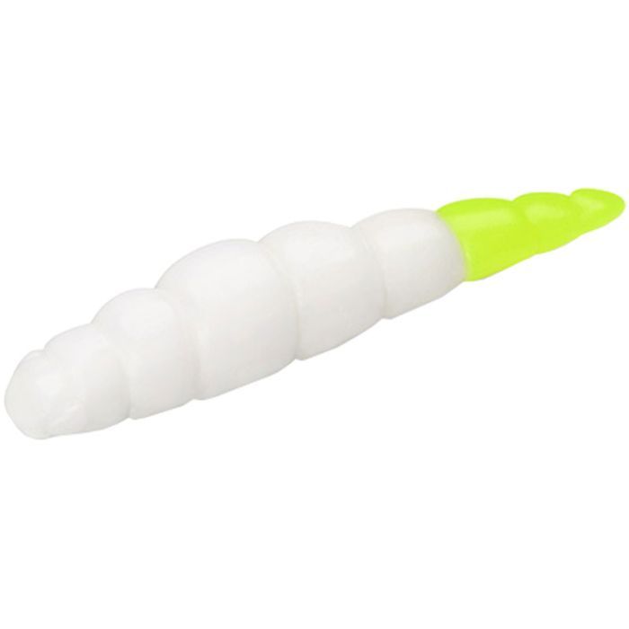 Силікон рибальський FishUP Yochu 1.7" 131 - White/Hot Chartreuse, cheese taste (8шт/уп) (1864.13.51)