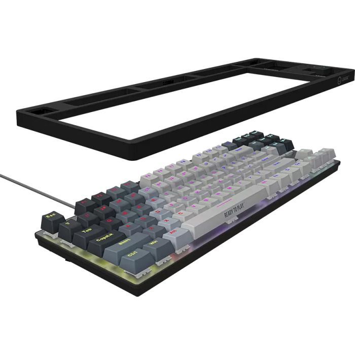 Клавиатура Lorgar Azar 514TKL RGB Mechanical USB UA Black/Grey (LRG-GK514TKL-BK-UA) изображение 7