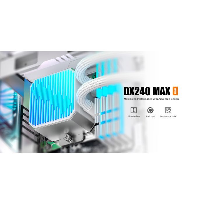 Система рідинного охолодження ID-Cooling DX240 Max White (DX240 MAX WHITE) зображення 8