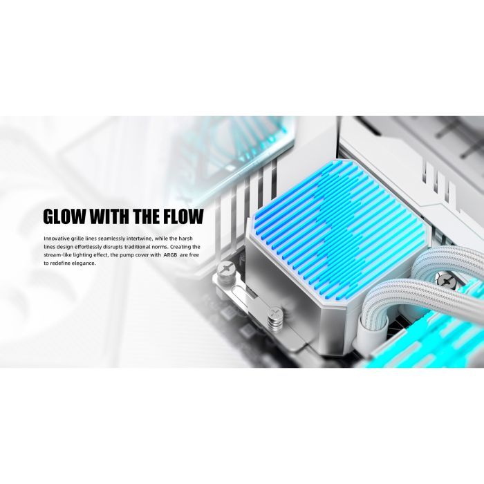 Система рідинного охолодження ID-Cooling DX240 Max White (DX240 MAX WHITE) зображення 9