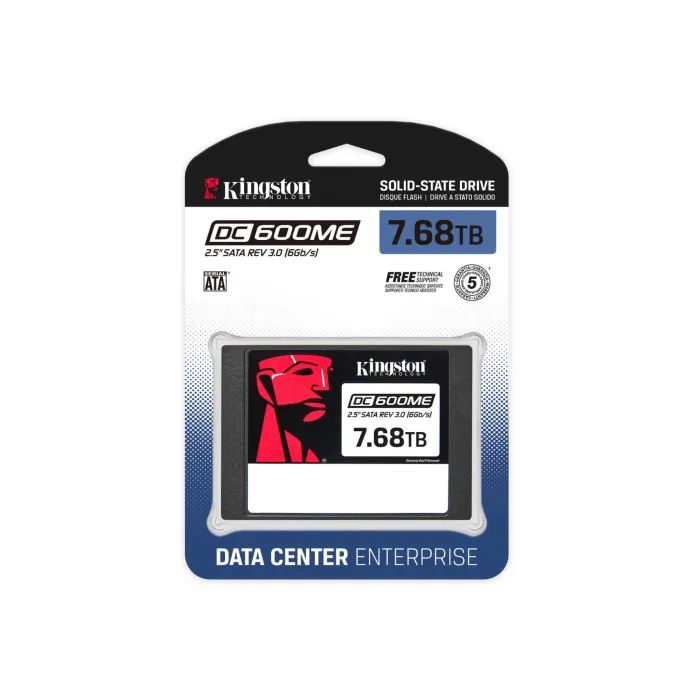 Накопитель SSD 2.5" 7.68TB Kingston (SEDC600ME/7680G) изображение 3