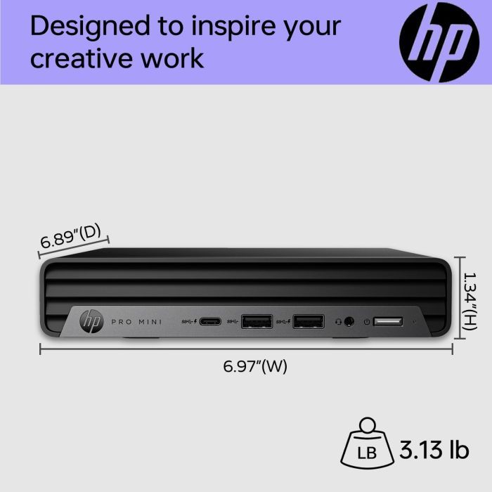 Компьютер HP Pro 400 G9 Mini / i3-13100T, 8, 512, WiFi, кл+м, Win11P (884V0EA) изображение 7