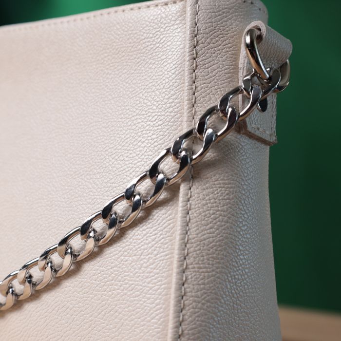 Сумка Shvigel Из натуральной кожи Бежевая (22835) изображение 11