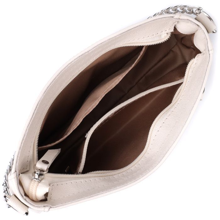 Сумка Shvigel Из натуральной кожи Бежевая (22835) изображение 7