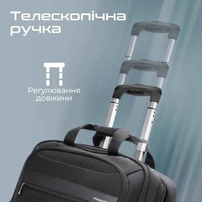 Сумка для ноутбука Promate 16" Persona-TR Black (persona-tr.black) зображення 3