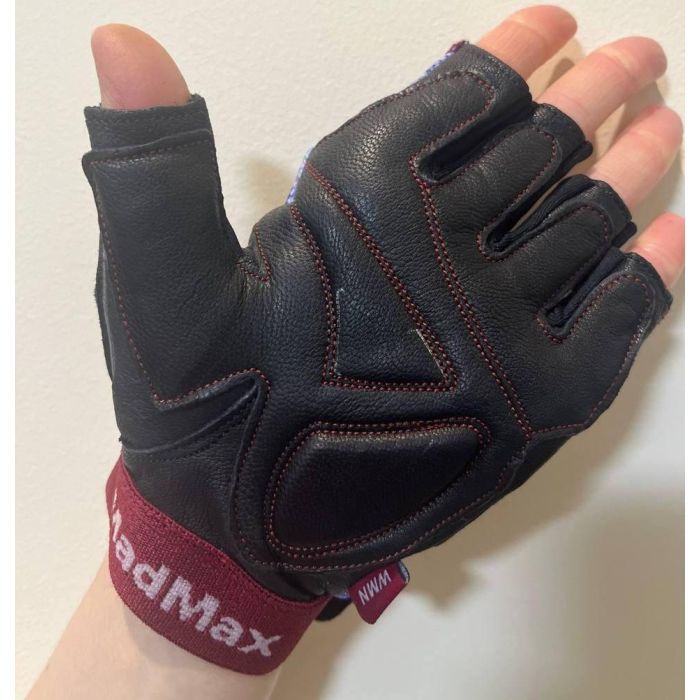 Перчатки для фитнеса MadMax MFG-911 Nine-eleven Black/perpito L (MFG-911-PEP_L) изображение 8
