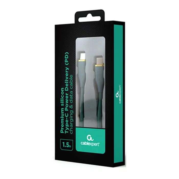 Дата кабель USB-C to USB-C 1.5m 3A Cablexpert (CC-USB2S-CMCM-1.5M-W) изображение 2
