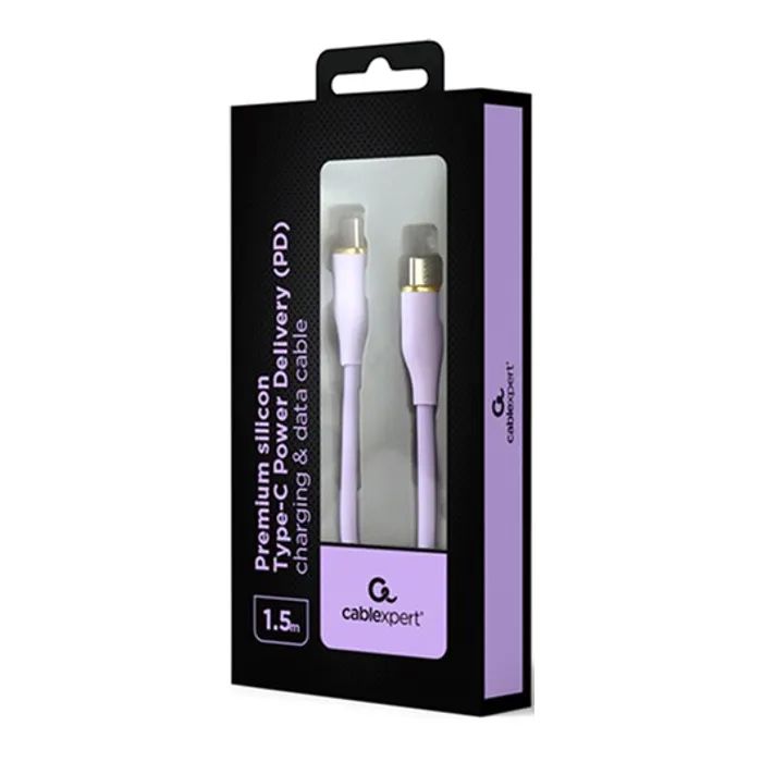 Дата кабель USB-C to USB-C 1.5m 3A Cablexpert (CC-USB2S-CMCM-1.5M-P) зображення 2