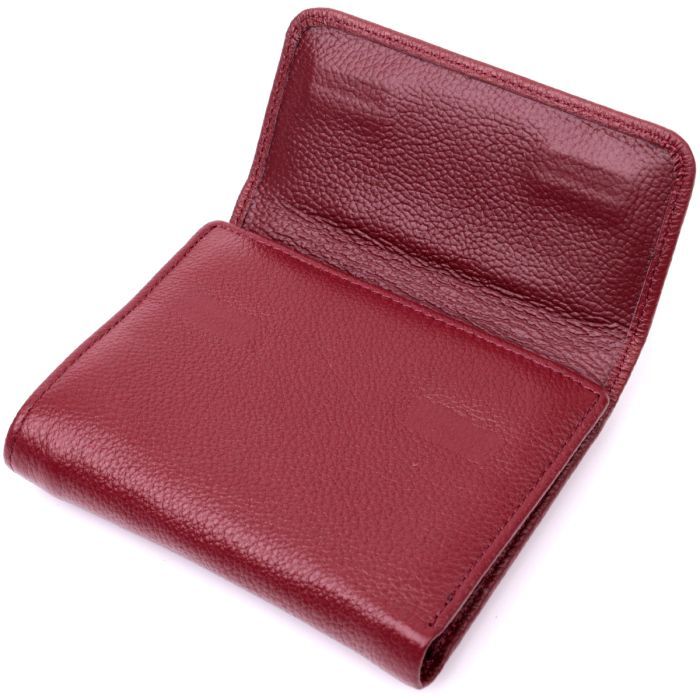 Кошелек ST Leather Кожаный с монетницей Бордовый (19492) изображение 5