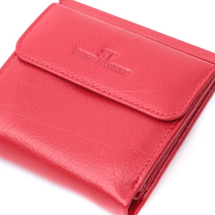 Кошелек ST Leather Из натуральной кожи Красный (22720) изображение 5