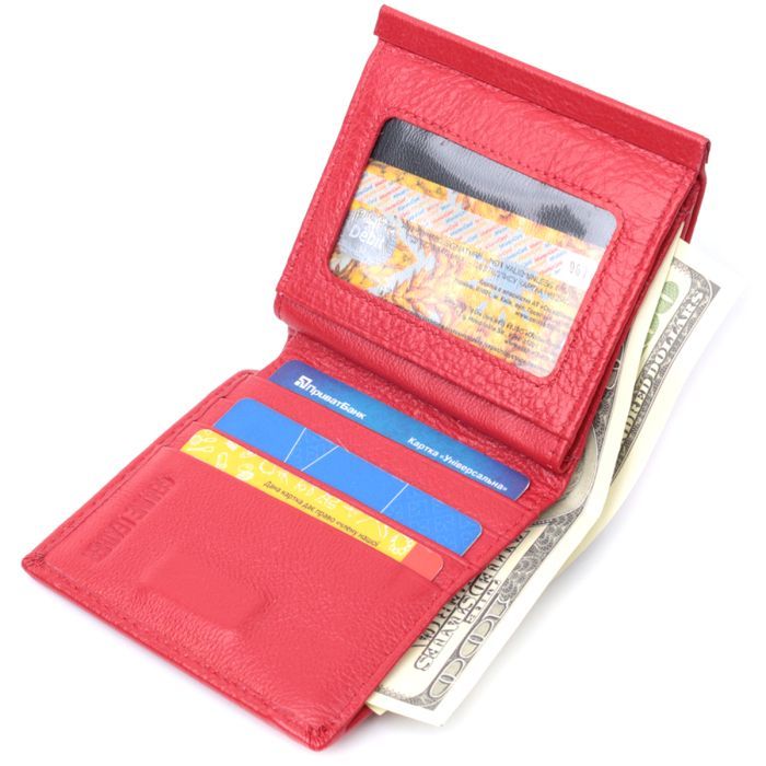 Кошелек ST Leather Из натуральной кожи Красный (22720) изображение 7
