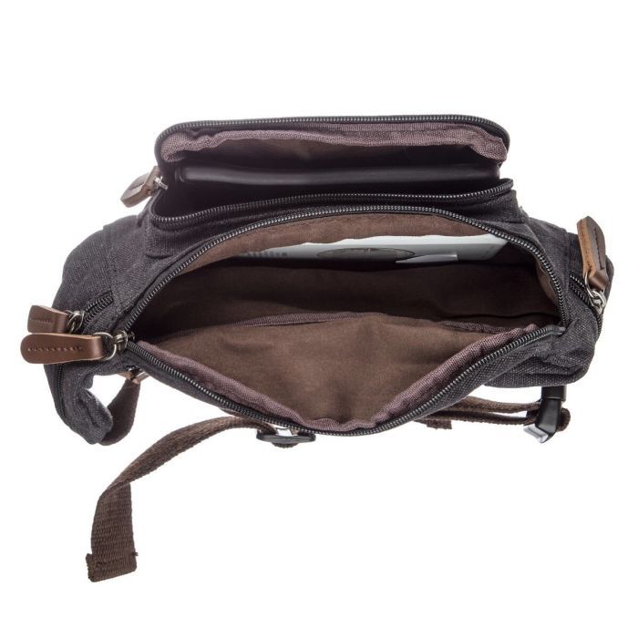 Сумка Vintage Текстильная Черная (20085) изображение 10