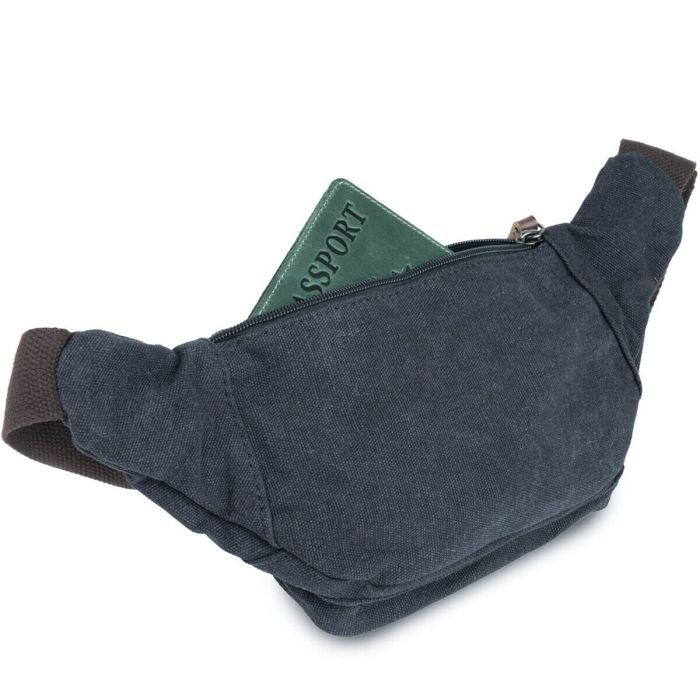 Сумка Vintage Текстильная Черная (20085) изображение 11