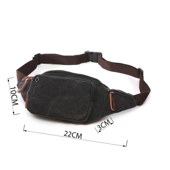 Сумка Vintage Текстильная Черная (20085) изображение 3