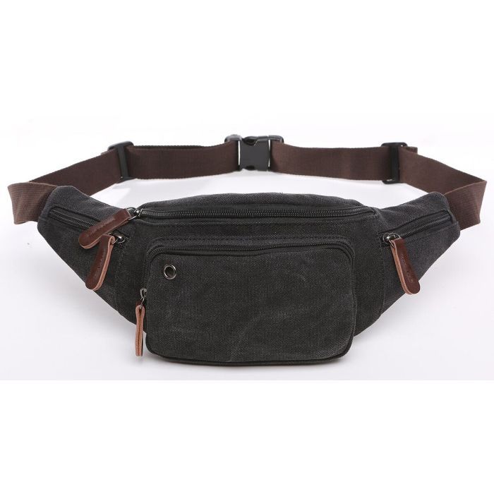 Сумка Vintage Текстильная Черная (20085) изображение 7