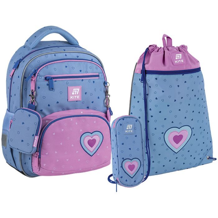 Школьный набор Kite Education Lovely 773 (рюкзак, пенал, сумка) (SET_K25-773M-1)
