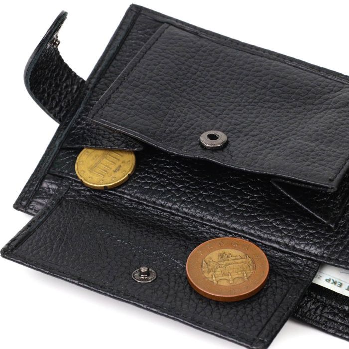 Гаманець Bond Accessories З натуральної шкіри Чорний (21994) зображення 8