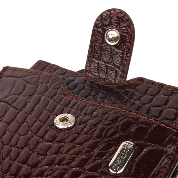 Гаманець Canpellini З натуральної шкіри Коричневий (21503) зображення 5