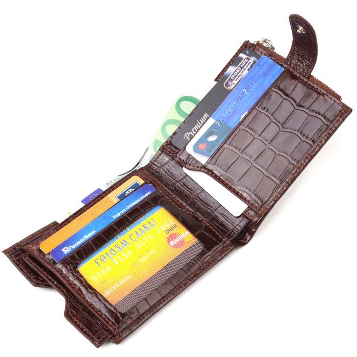 Гаманець Canpellini З натуральної шкіри Коричневий (21503) зображення 6