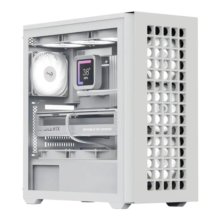 Корпус AeroCool D502A-G-WT-v1 White (ACCM-DS02043.21)