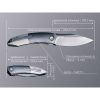 Нож Weknife Sine Wave, Dark Titanium, Darkwash (WE23069B-3) изображение 10