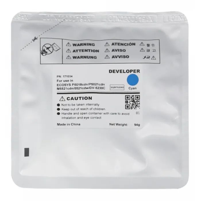 Девелопер Kyocera Ecosys P5021, DV-5230C 94г, cyan, 302R793060 CET (CET171034)
