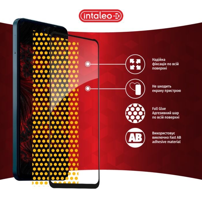 Стекло защитное Intaleo Full Glue Moto G04 Black (1283126594274) изображение 7
