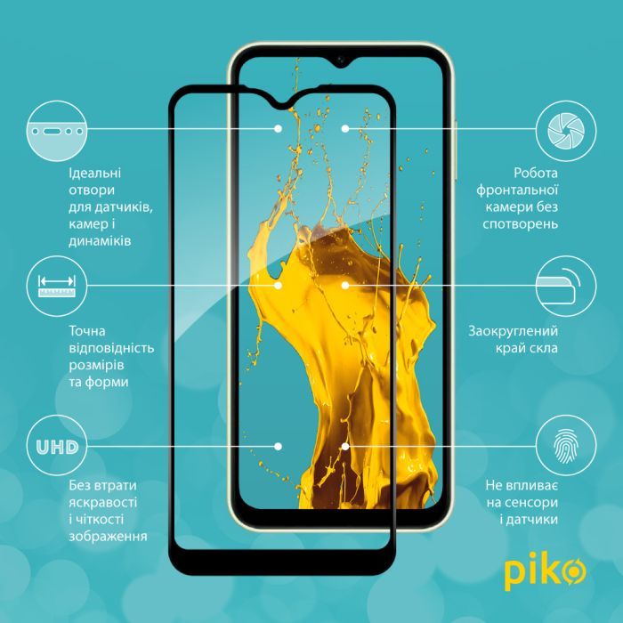 Скло захисне Piko Full Glue Samsung A15 Black (1283126583070) зображення 2