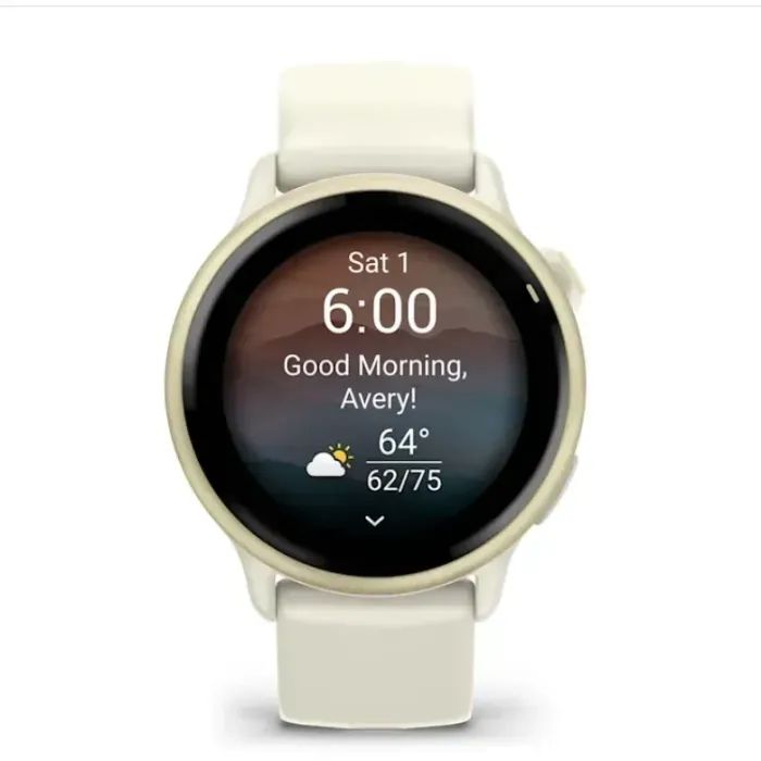 Смарт-часы Garmin vivoactive 6, Bone/Lunar Gold, GPS смарт-годинник (010-02985-01) изображение 7